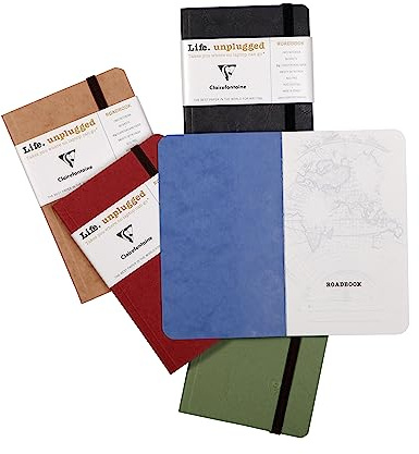 Clairefontaine 79106C Age Bag Gebetbuch (Rallyesport) Notizbuch Rücken Carre Kleber 9 x 14 128P Linie , Farblich Sortiert (1 Stück )