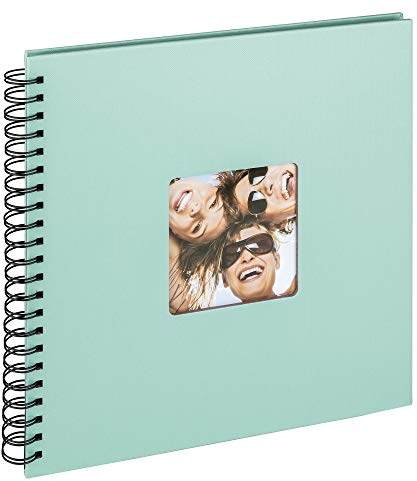 walther design Fotoalbum mintgrün 30 x 30 cm Spiralalbum mit Cover-Ausstanzung, Fun SA-110-A