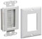 Arlington Industries CED135WP-1 Cable Entry Device with Brush-Style Opening and Wall Plate, 1-Gang, White, 1-Pack