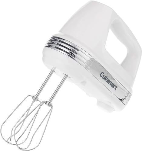 Cuisinart HM-50 Hand Mixer, Stainless Steel, White