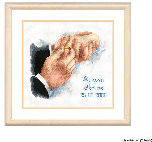 Vervaco Wed Rec with This Ring CountedCross Stitch Kit, Multi-Colour