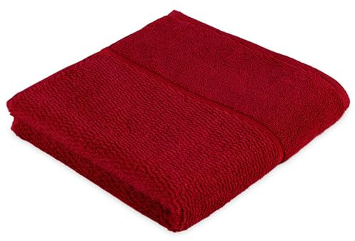 frottana Pearl Seiftuch 30 x 30 cm aus 100% Baumwolle, ruby
