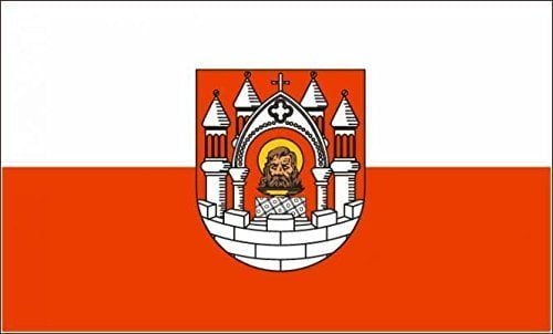 U24 Aufkleber Merseburg Flagge Fahne 12 x 8 cm Autoaufkleber Sticker