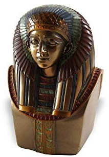 lachineuse - Scorpion King Bust 11.5 cm - Egyptian Decoration - Statue Decoration Antique Egypt - Figurine Statue God - Egyptian Pharaoh Bronze Bust - Original Gift Idea Home Decor