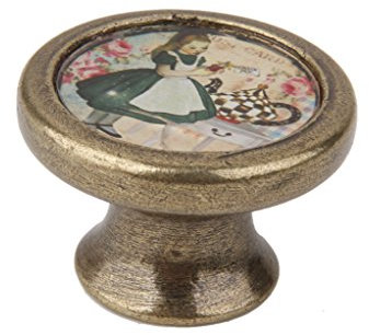 Bouton Poignée de Porte Rond Vintage pour Armoire Tiroir Placard - Fille