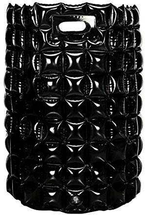 Wenko 4392205100 Wäschesammler Bubble Bag - Kunststoff, Ø 55 x 37 cm, schwarz