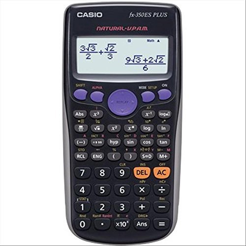 Casio FX-350ES Plus calculatrice scientifique – 252 fonctions, alimentation par batterie