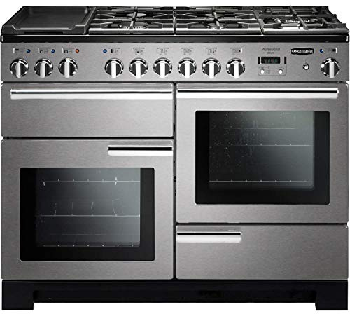 Rangemaster Professional Deluxe 110cm Dual Fuel Range Cooker - Stainless Steel