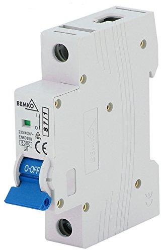 LS-Schalter Leitungsschutzschalter Sicherungsautomat B 1-polig 4-63A (Nennstrom 63 A)