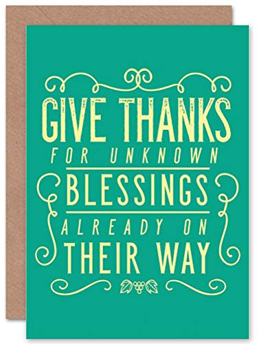 Wee Blue Coo Motivation Unbekannt Segen Indianer Geburtstagskarte