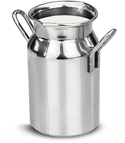 bar@drinkstuff Stainless Steel Mini Milk Churn 4.75oz / 135ml (135ml, 6, Count)