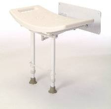 Wall Mounted Shower Seat With Legs by Essential Aids