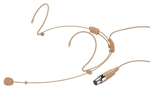 MONACOR HSE-140/SK Ultraleichtes Kopfbügelmikrofon für Kinder, beige