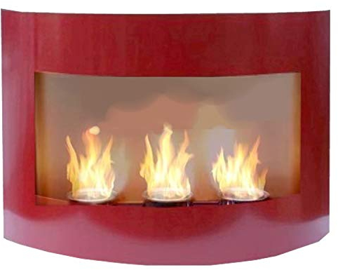 Gelkamin Ethanolkamin Modell Marseille Deluxe - Wählen Sie aus 6 Farben (Rot)