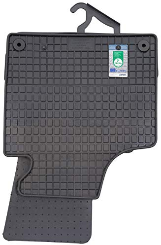 PETEX Gummimatten passend für A3 ab 05/2003-08/2012 3-Türer / A3 Sportback ab 09/2004-12/2012 5-Türer / S3 ab 01/2007 / A3 Cabrio ab 05/2008-02/2014 Fußmatten schwarz 4-teilig