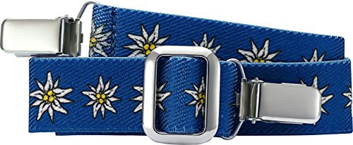 Playshoes Unisex Kinder Elastik-Gürtel Clip Edelweiß 601240, 11 - Marine, 74-110