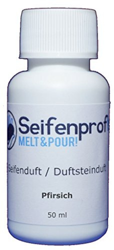 Seifenprofis 50 ml Seifenduft (Pfirsich) Duftöl zur Seifenherstellung 100% vegan biologisch Badebomben Kerzenduft Raumduft Seifengießen