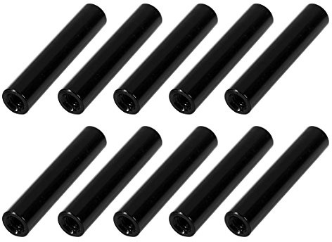 Sourcingmap 10Pcs M3 x 25mm Round Aluminum Column Alloy Standoff Spacer Stud Fastener for Quadcopter Black
