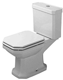 Duravit 1930 - WC-Fuß, niedriger Abfluss, vertikal, weiß