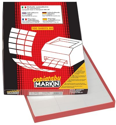 Markin – 210 °C519 Etiketten, weiß