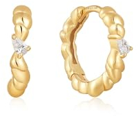 Ania Haie Damen-Creolen 925er Silber Farbstein One Size Gold 32025393