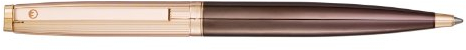 Waldmann Sterling Silber Kugelschreiber Modell Tuscany,schoko Rosègold