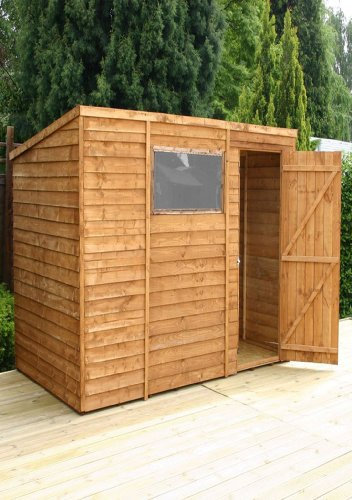 8ft W x 6ft D Wooden Storage Shed