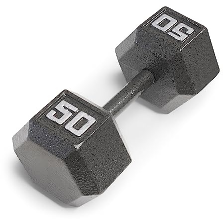 MARCY Cast Iron Hex Dumbbells Collection - Available size from 3-lb to 100-lb, SOLD INDIVIDUALLY