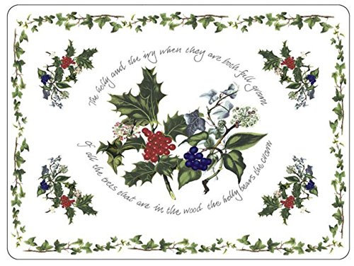 Pimpernel Holly & Ivy Placemats - Set of 4 (Large)