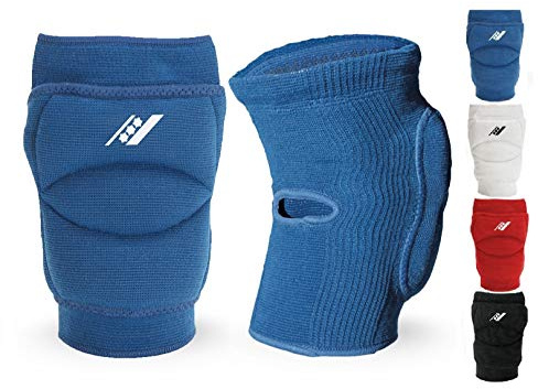 Rucanor Smash Knieschoner, 2 Stück Knieschutzer für Sport, Kniepolster mit Seitenaufprallsystem, Polyster, Unisex, M, Blau