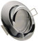 trendlights24 Premio Decken Einbaustrahler Chrom rund für LED & Halogen 230V GU10 Hochvolt, ohne Leuchtmittel, Deckenspots Einbauspots schwenkbar