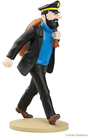 Tim und Struppi Collector Figur in Window-Box - Tintin Figurines Résine - Haddock mit Seesack (Captain Haddock with sac)