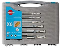Leman - Coffret de 6 mèches à mortaiser hélicoïdales - 322.500.01
