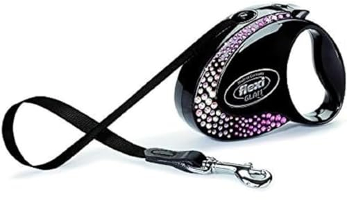 Flexi Glam Einziehbare Hundeleine mit Swarovski-Kristallen