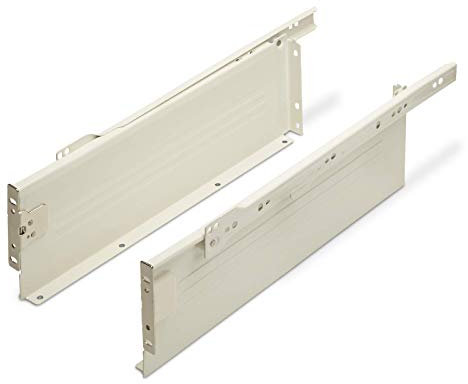 SOTECH Schubladensystem MetallBox Zargenhöhe: 118 mm/Nennlänge: 500 mm cremeweiß Schublade Schubkasten