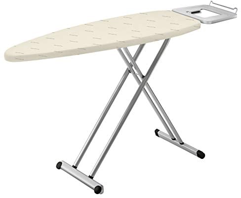 Rowenta Planche à Repasser Pro Comfort de, Design Confortable et Extra-Stable, Supporte jusqu'à 40 kg, Large Surface de Travail, Hauteur réglable, Matériaux Robustes IB5100D1 1110030484 Beige