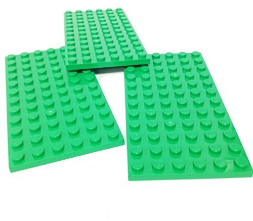 Lego Parts: Plate 6 x 12 (PACK of 3 - Bright Green)