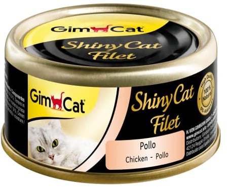 GimCat ShinyCat Filet - Huhn - 24 x 70 g
