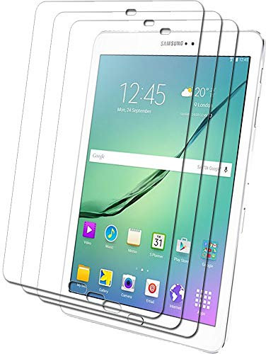 [3 Pack] TECHGEAR Protection d'Écran pour Samsung Galaxy Tab S2 9.7, Film de Protection Écran Ultra Clair avec Chiffon et Carte d'Application Compatible pour Samsung Galaxy Tab S2 9.7 Pouces (SM-T810)