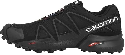 Salomon Speedcross 4 Damen Trailrunning-Schuhe, Aggressiver Grip, Präziser Fußhalt, Leichtgewichtiger Schutz, Black, 36 2/3