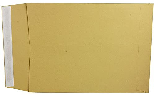 Q-Connect Envelope Gusset 381x254x25mm Peel and Seal 120gsm Manilla (Pack of 100) KF3528
