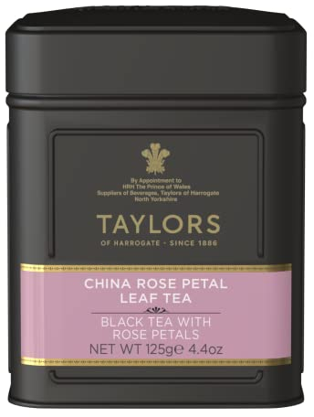 Taylors of Harrogate China Rose pétale Loose Leaf Tea 125g (1 x Caddy)