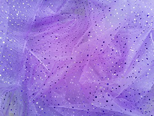 Schleierstoff mit Organza-Hologramm für Hochzeits-Dekorationen mit Pailletten, Netz-Vorhang, Draperie-Stoff im Großhandel von Organza – Verkauf pro Meter violett