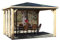 Carport aluminium avec toit 1/2 rond