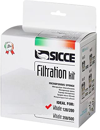 Sicce 957400 spugne di Ricambio per Filtro Esterno Whale 120 – 200, Confezione da 3