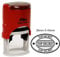 TOP SECRET Personalisierte Texteing Glanzend Selbstfarber Oval - Stempel 30mm x 45mm