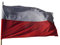 NONSOLOBANDIERE Bandiera Polonia CM 100X150 in Poliestere Nautico
