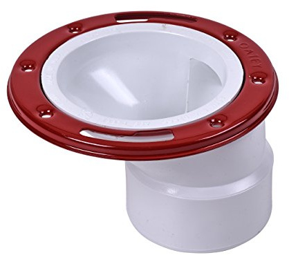 Oatey 3 in. or 4 in. PVC Offset Closet Flange with Metal Ring without Test Cap