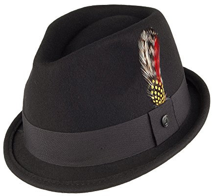 Jaxon & James Knautschbarer Dekker Trilby Hut - Schwarz - L