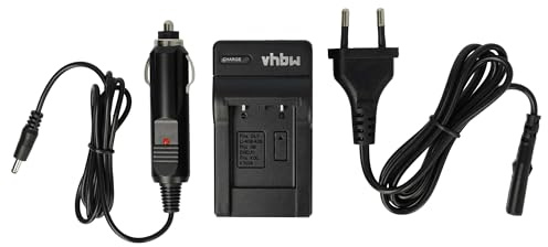 vhbw Ladegerät kompatibel mit Casio Exilim EX-Z270 | EX-Z280, EX-Z32, EX-Z27, EX-Z33, EX-Z28 Kamera - Ladeschale, Kfz-Adapter Ladeanzeige